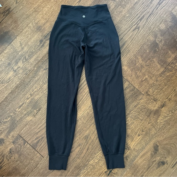 Lululemon Black  Align Joggers Pockets High Rise Activewear Gym Comfort Full 4 - Picture 1 of 7